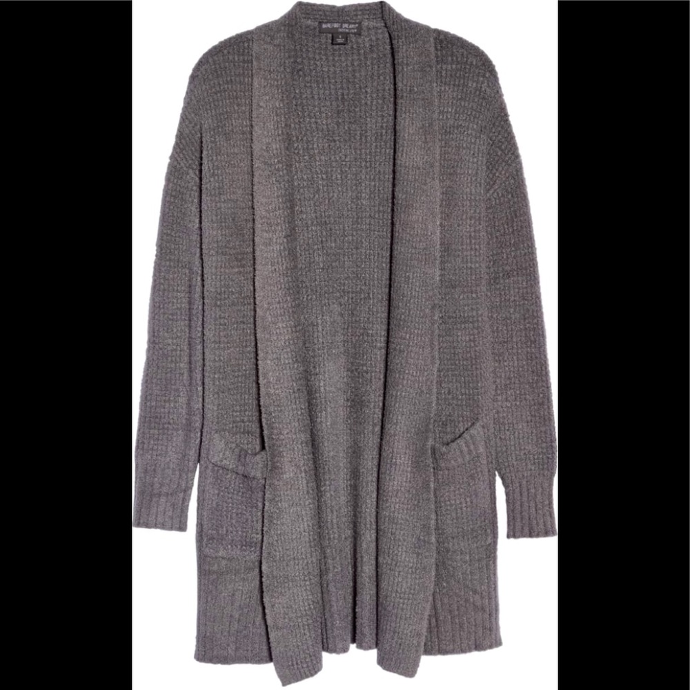 ❤BAREFOOT DREAMS Weekend Cardigan L Ash NWT - Picture 7 of 7